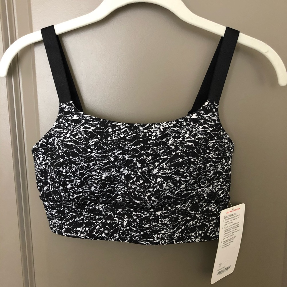 Lululemon Both Ways Bra - Iced Wave white/black